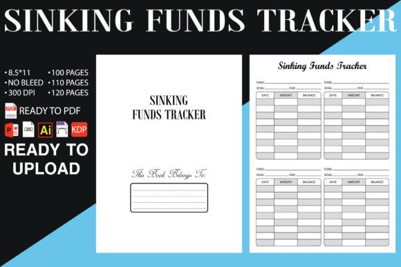 Sinking Funds Tracker Log Book KDP