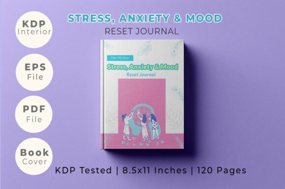 Stress, Anxiety & Mood Tracker Journal