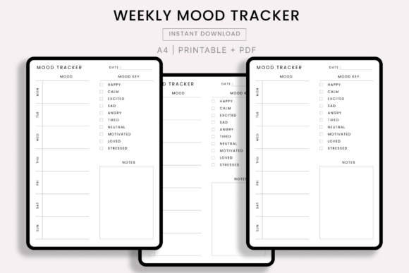 Weekly Mood Tracker – Mental Health