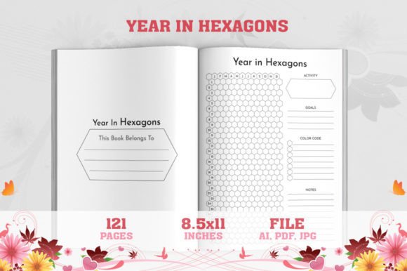Year in Hexagons and Mood Tracker