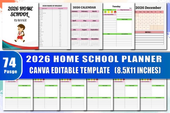 2026 Home School Planner