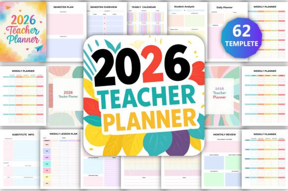 2026 Teacher Planner Canva Kdp