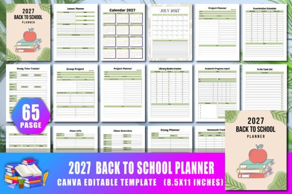 2027 Back to School Planner