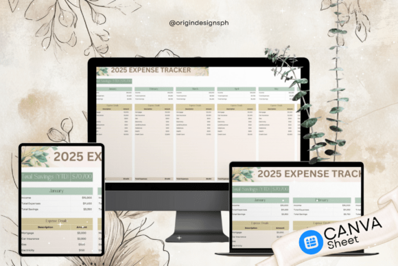 Canva Sheet | Expense Tracker