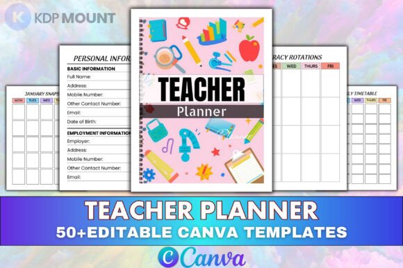 Canva Teacher Planner KDP