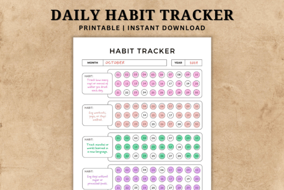 Daily Habit Tracker Template