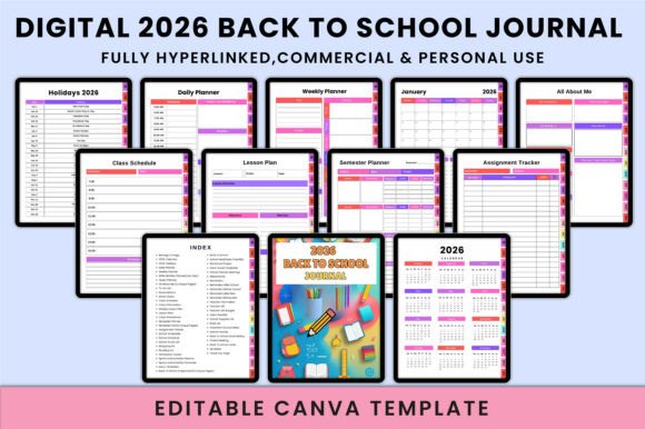 Digital 2026 Back to School Journal KDP