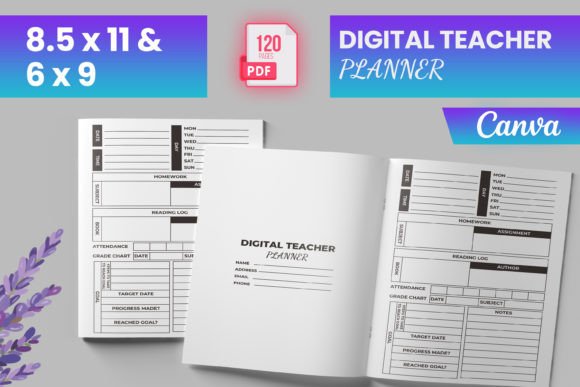 Digital Teacher Planner Canva (KDP)