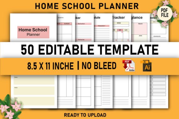 Editable Homeschool Planner for KDP