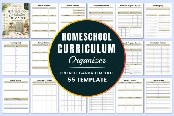 Homeschool Curriculum Organizer