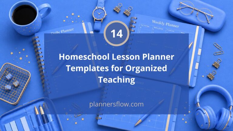 Homeschool Lesson Planner Templates for Organized Teaching