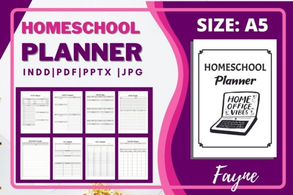 Homeschool Planner | Online Study A5 Size