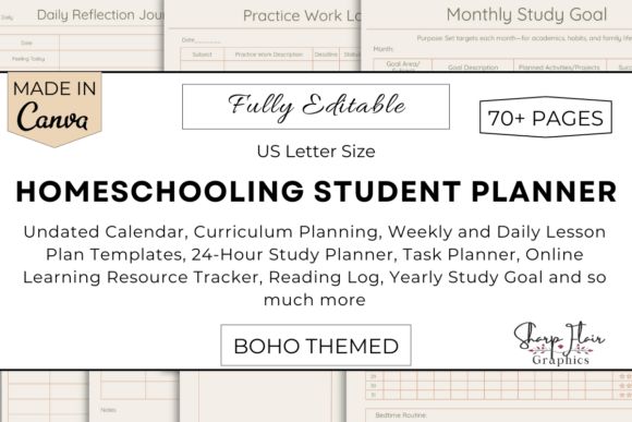 Homeschooling Student Planner | Canva