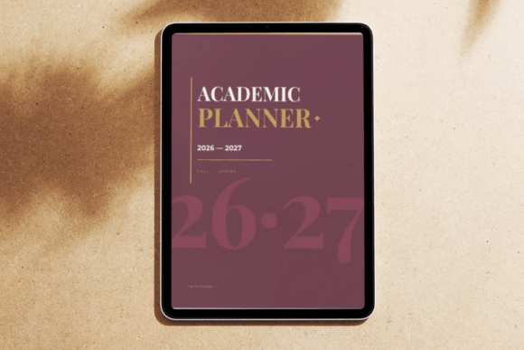 Hyperlinked Academic Planner 2026–2027
