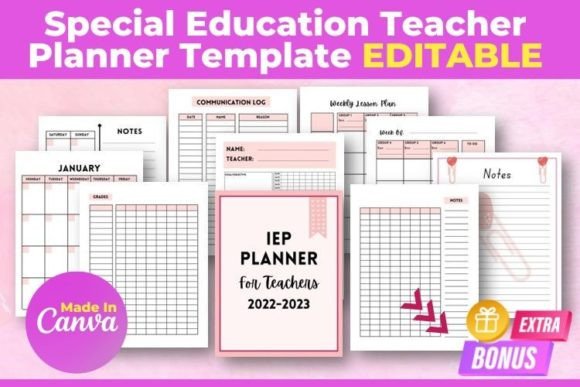 IEP Teacher Planner | Canva Template