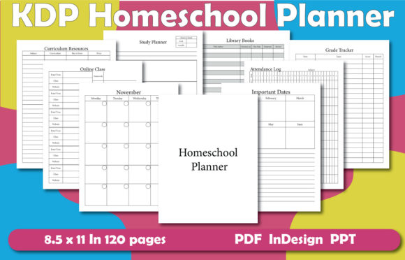 KDP Homeschool Planner Interior