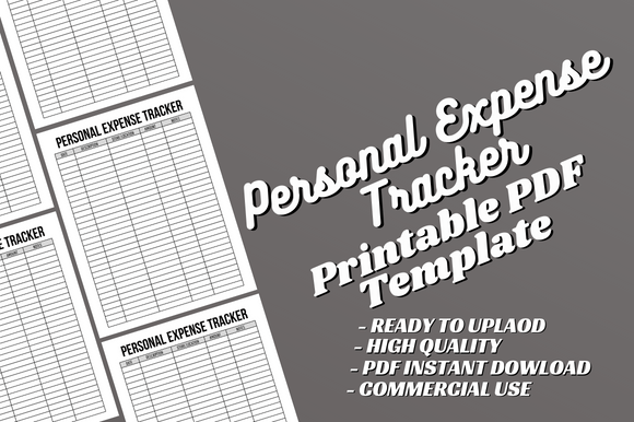 Personal Expense Tracker - Canva Template