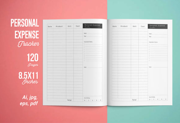 Personal Expense Tracker | KDP Interior