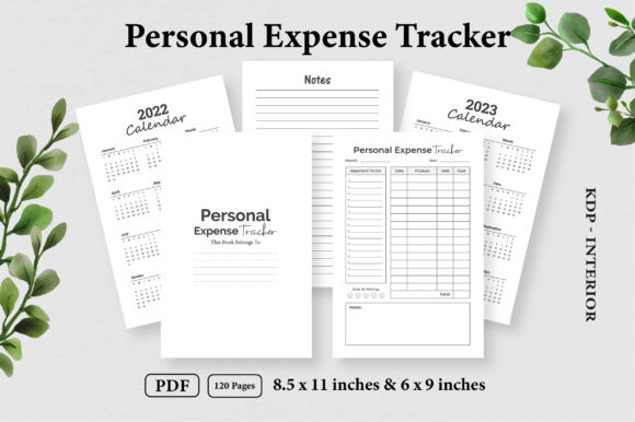 Personal Expense Tracker - KDP Interior