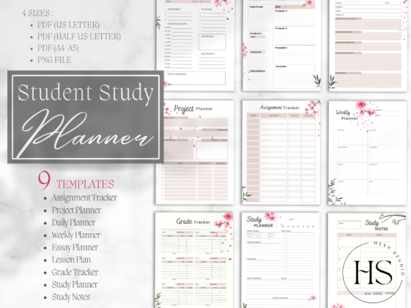Printable Student-Study Planner | PDF