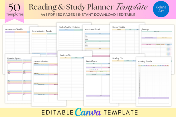STUDY PLANNER CANVA
