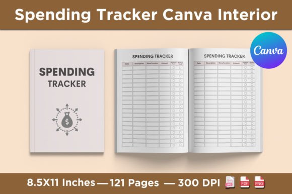 Spending Tracker Canva Interior