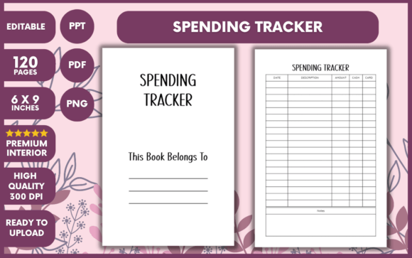 Spending Tracker KDP Interior Template
