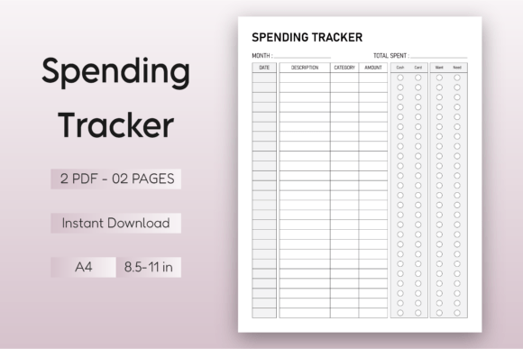 Spending Tracker Printable