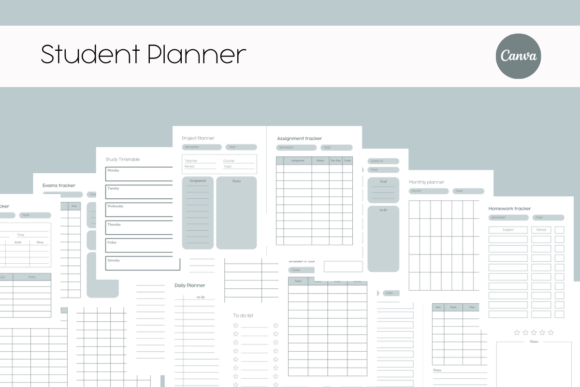 Student Planner| Canva Template