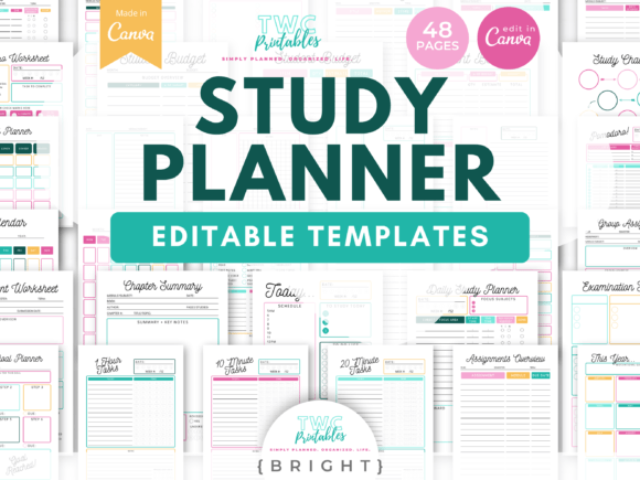 Study Planner Canva