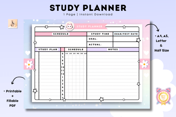 Study Planner Printable