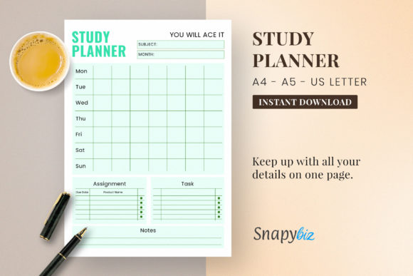 Study Planner Printable
