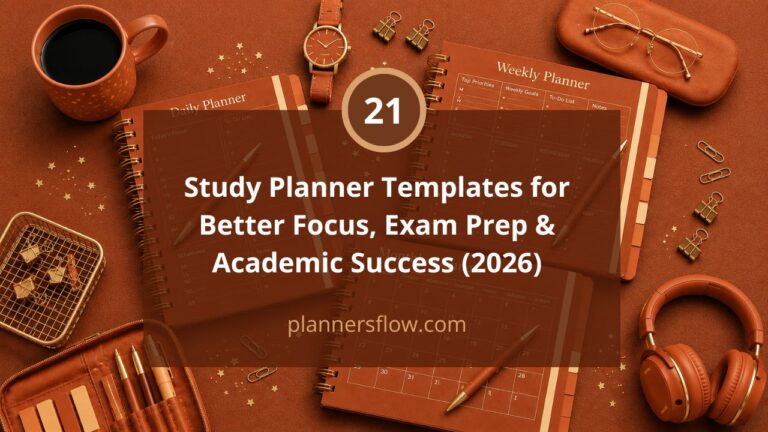 Study Planner Templates