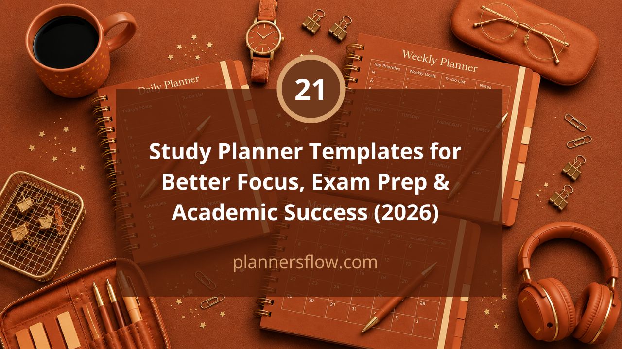 Study Planner Templates