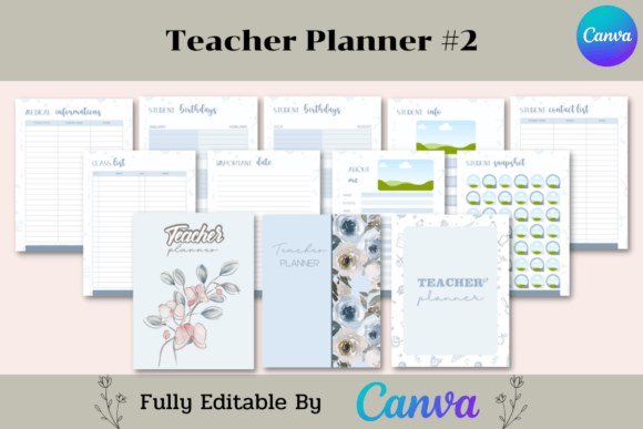 Teacher Planner Canva Template
