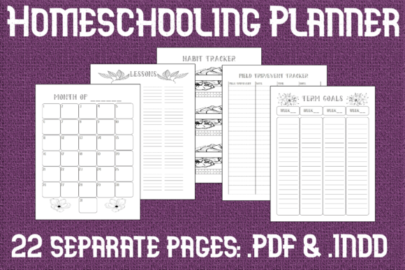 Undated Editable Homeschool Planner