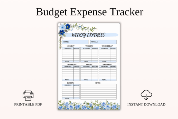 Weekly Budget Expense Tracker Printable