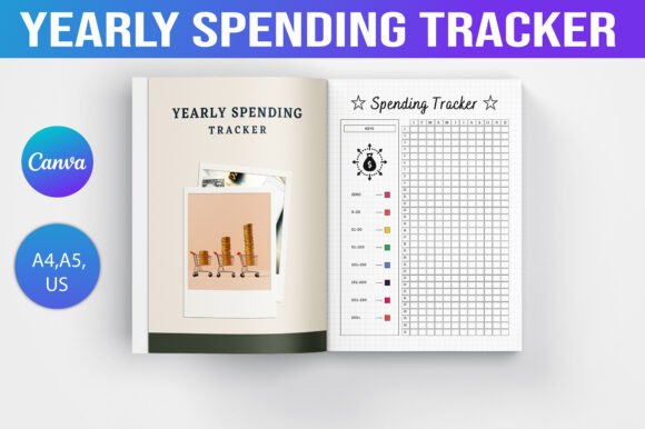 Yearly Spending Tracker Canva